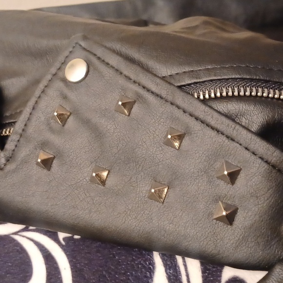 Faux Leather Biker Jacket - Picture 3 of 6